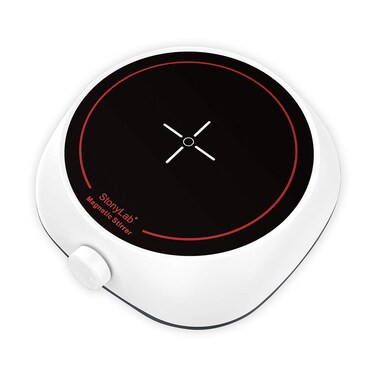 stonylab Mini Magnetic Stirrer with Stir Bar, 2L Capacity 200-1800 RPM Speed Levorotary Mini Magnetic Stirrer, Rated Power 5W, 110V