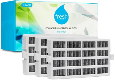 Fresh W10311524 Refrigerator Air Filter Replacement for Whirlpool, W10311524, AIR1, Maytag, Kitchenaid, and Jenn-Air, FreshFlow Air Filter (3 Pack) - Whirlpool Replacement Air Filter by Mist.
