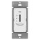 ENERLITES 3 Speed In Wall Ceiling Fan Control, Slide switch, 120VAC, 2.5A, Single-Pole, No Neutral Wire Required, 17000-F3-W-F, White