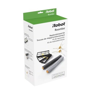 iRobot Roomba Authentic Replacement Parts - Roomba 800 and 900 Series Replenishment Kit (3 AeroForce Filters, 2 Spinning Side Brushes, and 1 Set of Multi-Surface Rubber Brushes)
