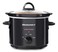 Elite Gourmet MST-350B Electric Slow Cooker, Adjustable Temp, Entrees, Sauces, Stews &amp; Dips, Dishwasher Safe Glass Lid &amp; Crock (3 Quart, Black)