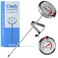 CRAFT911 Candy Thermometer with Pot Clip - Deep Fry Oil Thermometer for Frying - Cooking Thermometer for Frying Oil Candle Making Hot Oil Deep Fryer Thermometer 8" Side of Pot Thermometer