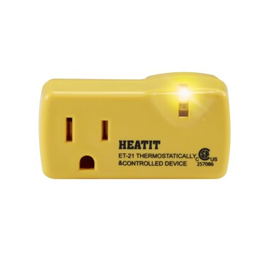 HEATIT ET-21 Freeze Thermostatically Controlled Outlet On at 38F /Off at 50F