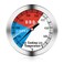 BBQ Thermometer Gauge - Charcoal Grill Pit Smoker Temp Gauge Grill Thermometer with Fahrenheit and Heat Indicator (1 Pack)