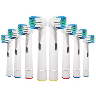 8 Pcs Replacement Toothbrush Heads Compatible with Oral B Braun, Professional Electric Toothbrush Brush Heads Refills for Oral-B Pro 500/750/1000/1500/3000/3757/5000/7000/7500/8000