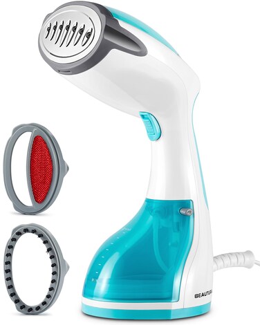 BEAUTURAL Steamer for Clothes, Portable Handheld Garment Fabric Wrinkles Remover, 30-Second Fast Heat-up, Auto-Off, Large Detachable Water Tank