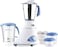 Preethi Blue Leaf Platinum 3-Jar Mixer Grinder, 550-Watt, Stainless Steel
