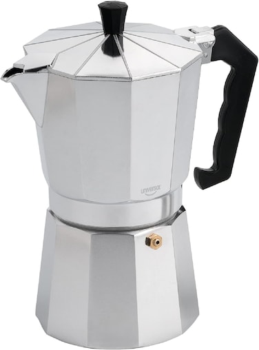 universal 6-Cup / 10 Oz StoveTop Espresso Coffee Maker, Aluminum Construction