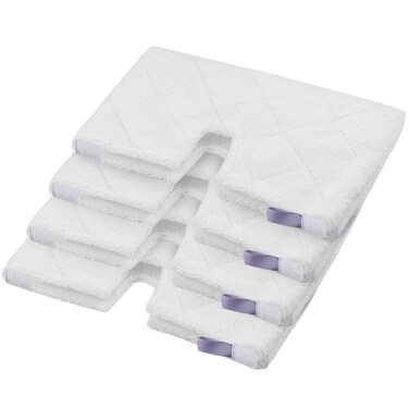 MXZONE Replacement Microfiber Steam Mop pad Cleaning Pads for Shark Steam Pocket Mop S3500 Series S3550 S3501 S3601 S3601D S3901 S3801 S3801CO, White, S3501-White