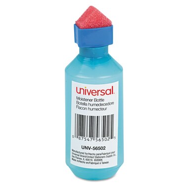 Universal 56502 - Squeeze Bottle Moistener, 2 oz, Blue
