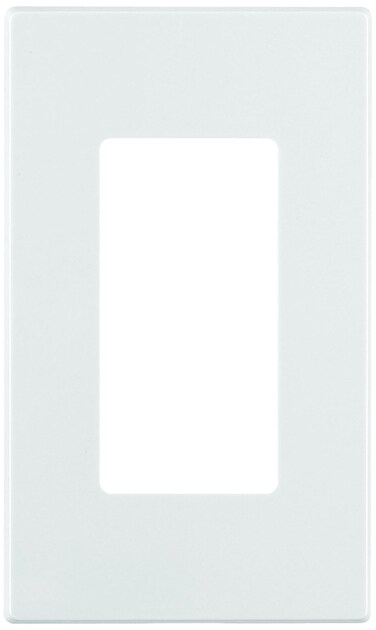 Leviton + 80301-SW + 1-Gang Decora Plus Screwless Wall Plate + White