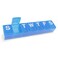 EZY DOSE Weekly (7-Day) Pill Case, Medicine Planner, Vitamin Organizer Box, Convenient and Easy to Use, Medium Compartments, Travel Friendly, Blue, BPA Free