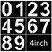 4 Inch Number Stencils Set Plastic Number Stencils Reusable Digital Templates for Cake Stencil Address Number Painting Stencils Templates