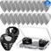 20 Pieces Guitar Picks With 2 Plectrums holder and 1 Storage Case Metal Stainless Steel Picks Black Plectrums Holder for Electric Guitar Bass Ukulele