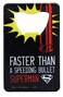 Superman Pop Art Stainless Steel Super Hero Credit Card Bottle Opener