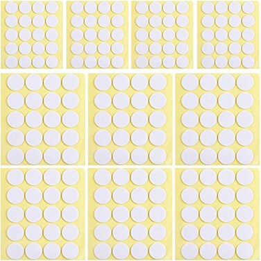 SANNIX 400PCS Candle Wick Stickers, Heat Resistance Double-Sided Stickers for Candle Making, Adhere Steady in Hot Wax Stickers for Candle Making