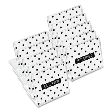Universal Mini Table-Top Sign, 1.5 x 2, Clear