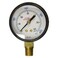 Milton Pressure Dial Gauge, Brass, 1/4" NPT (1193)