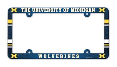NCAA University of Michigan LIC Plate Frame Full Color