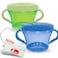 Nuby 2-Pack Snack Keepers, Blue and Green