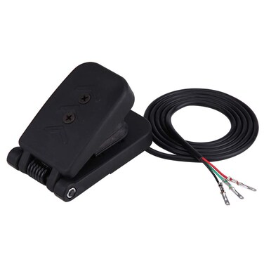 ATV Foot Pedal Electric Motorcycle Foot Brake Pedal Black Plastic ATV Foot Accelerator Throttle Speed Control Brake Pedal for Go Kart Electric Bikes Scooters ATV
