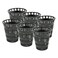 Danco (10739P) Catcher Replacement Baskets for Stand-Alone Shower Trap, Hair Drain Clog Prevention, Pack of 6, Black