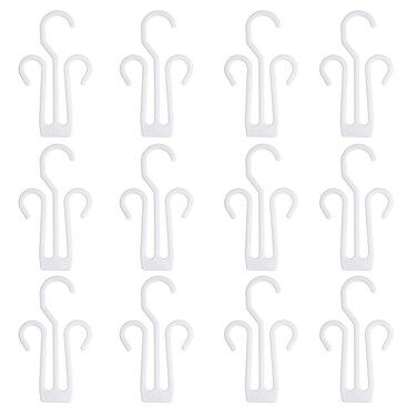 CM Cosmos Pack of 12 Plastic Slippers Leather Shoes Drying Hanging Shoe Rack