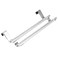 Towel Bars Holder Towel Shelf Double Layers Stainless Steel Telescopic Towel Rack Hanger Organizer Door Cabinets Bathroom Kitchen Garage