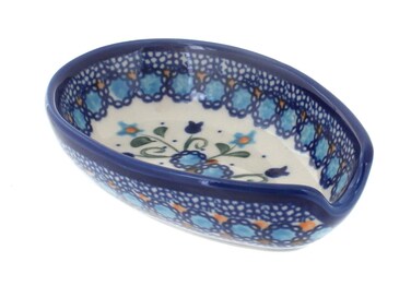 Blue Rose Polish Pottery Savannah Small Spoon Rest