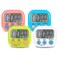 4-Piece Multi-Function Electronic Timer, Learning Management, Suitable for Kitchen, Study, Work, Exercise Training, Outdoor Activities(not Including Battery).