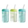 The First Years Squeeze &amp; Sip Toddler Straw Cups - Squeezable Transition Sippy Cup with Silicone Straw - Toddler Feeding Supplies - 7 Oz - 3 Count - Ages 6 Months and Up