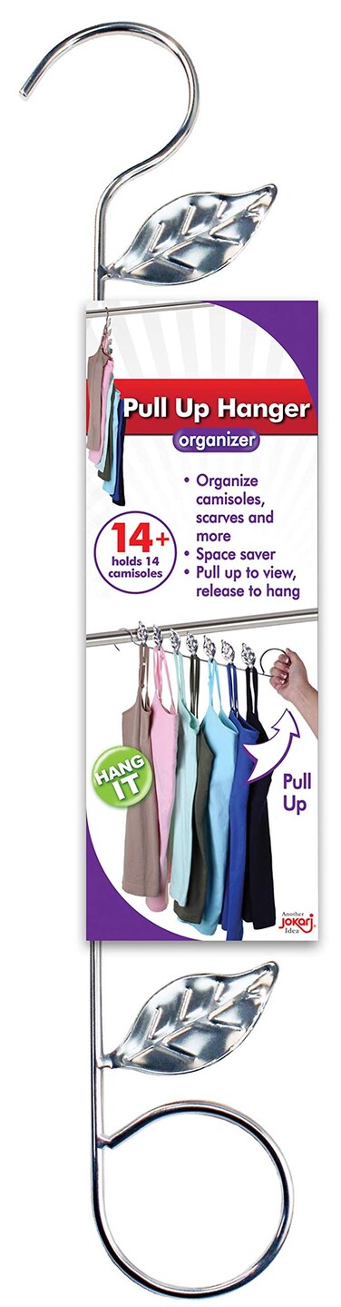 Jokari Multi Hook Hanger, Best for Space Saving Multi Use Clothes Organizer, See Clothing at a Glance with Pull Up Design, Save Room in Your Closet