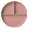 Simple Modern Silicone Plate for Baby and Toddler   Divided and Microwave Safe Plates for Kids   Parker Collection   Mauve Me