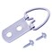 Heavy Duty D-Ring Picture Hangers with Screws, 30 Pcs Large Wide D Ring Picture Hanging Hardware, 2 Holes Picture Hooks for Mirror, Clock, Decoration, Paintings, Artwork Picture Frame