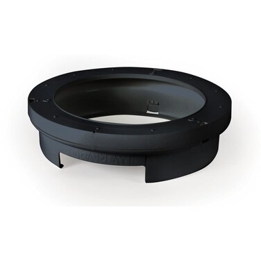 Camco 9-inch Pop-A-Plate Plastic Plate Dispenser   Ideal for Compact Spaces, RVs and Trailers   Mounts Under Cabinets or Shelves   Black (57006)