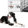 Set of 2 Stainless-Steel Dog Bowls - Cage, Kennel, and Crate Hanging Pet Bowls for Food and Water - 8oz Each and Dishwasher Safe by PETMAKER, Silver