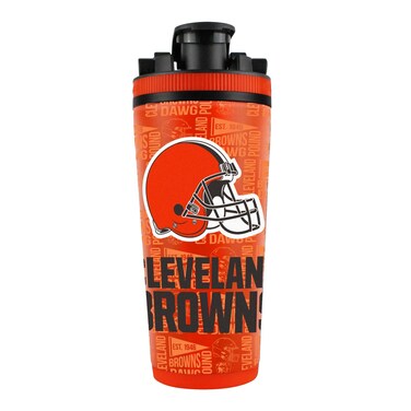 WinCraft Cleveland Browns 26oz. 4D Stainless Steel Ice Shaker Bottle
