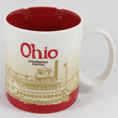Starbucks Coffee 2011 Ohio Ceramic Mug 16 oz