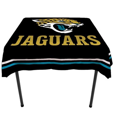 WinCraft Jacksonville Jaguars Logo Tablecloth and Square Table Cover Overlay