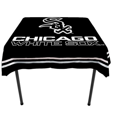 WinCraft White Sox Logo Tablecloth and Square Table Cover Overlay