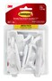 Command Medium Utility Hooks, 20 Hooks and 24 Command Strips, Damage Free Hanging Wall Hooks with Adhesive Strips, No Tools Adhesive Hooks for Hanging, Organization and Storage, Holds up to 3 lb