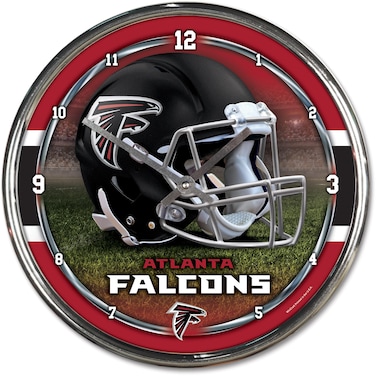 WinCraft Atlanta Falcons Chrome Wall Clock