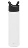 Simple Modern Summit Insulated Water Bottle with Straw Lid Reusable Wide Mouth Stainless Steel Flask Thermos, 22oz (650ml), Winter White
