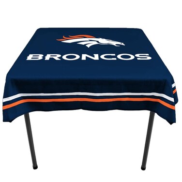 WinCraft Denver Broncos Logo Tablecloth and Square Table Cover Overlay