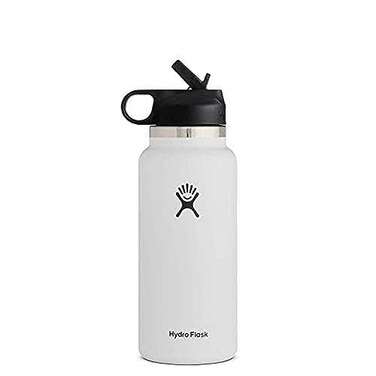 Hydro Flask 32 oz Wide Mouth Straw Lid Black