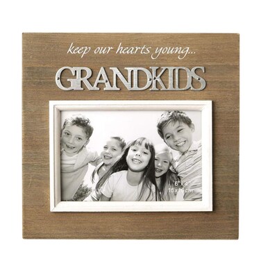FASHIONCRAFT Grandkids Keep Our Hearts Young Wood 4 X 6 Photo Picture Frame New