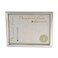Universal UNV76853 8.75 in. x 11.25 in. Easel Back Plastic Document Frame - Metallic Silver