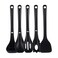 Dana Trading NutriChef Kitchen Cooking Utensils Set-Includes Spatula, Pasta Fork, Solid Spoon, Slotted Spoon &amp; Tool Seat, Works with Model: NCCWSTKBLK (Black), One Size