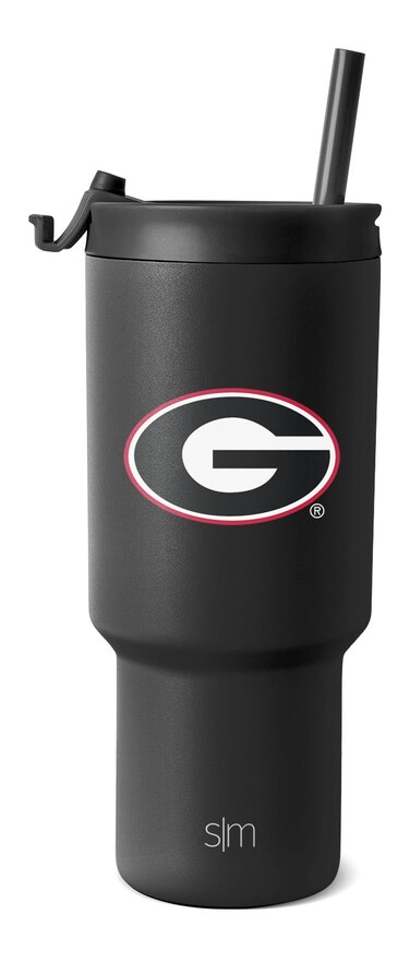 Simple Modern Officially Licensed Collegiate Georgia Bulldogs 30 oz Tumbler with Flip Lid and Straws   Insulated Cup Stainless Steel   Gifts for Men Women   Trek Collection   University of Georgia