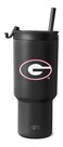Simple Modern Officially Licensed Collegiate Georgia Bulldogs 30 oz Tumbler with Flip Lid and Straws   Insulated Cup Stainless Steel   Gifts for Men Women   Trek Collection   University of Georgia